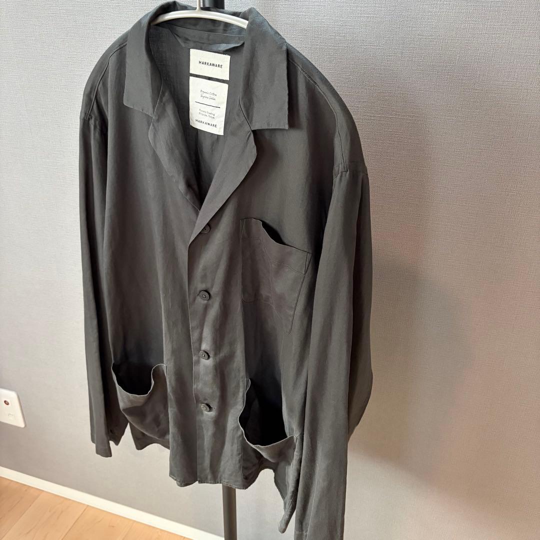 MARKAWARE SUPIMA SATIN シャツジャケット