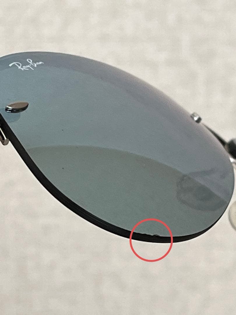 【美品】Ray-Ban⭐︎レイバン サングラス ティアドロップ ポリッシュシルバー