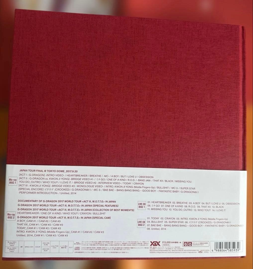 KWON JI YONG Act III: MOTTE Blu-ray盤