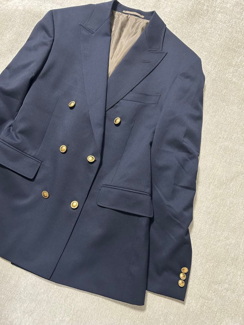 【美品】NOLLEY'S⭐︎ノーリーズ 紺ブレジャケット 金ボタン ダブルブレスト
