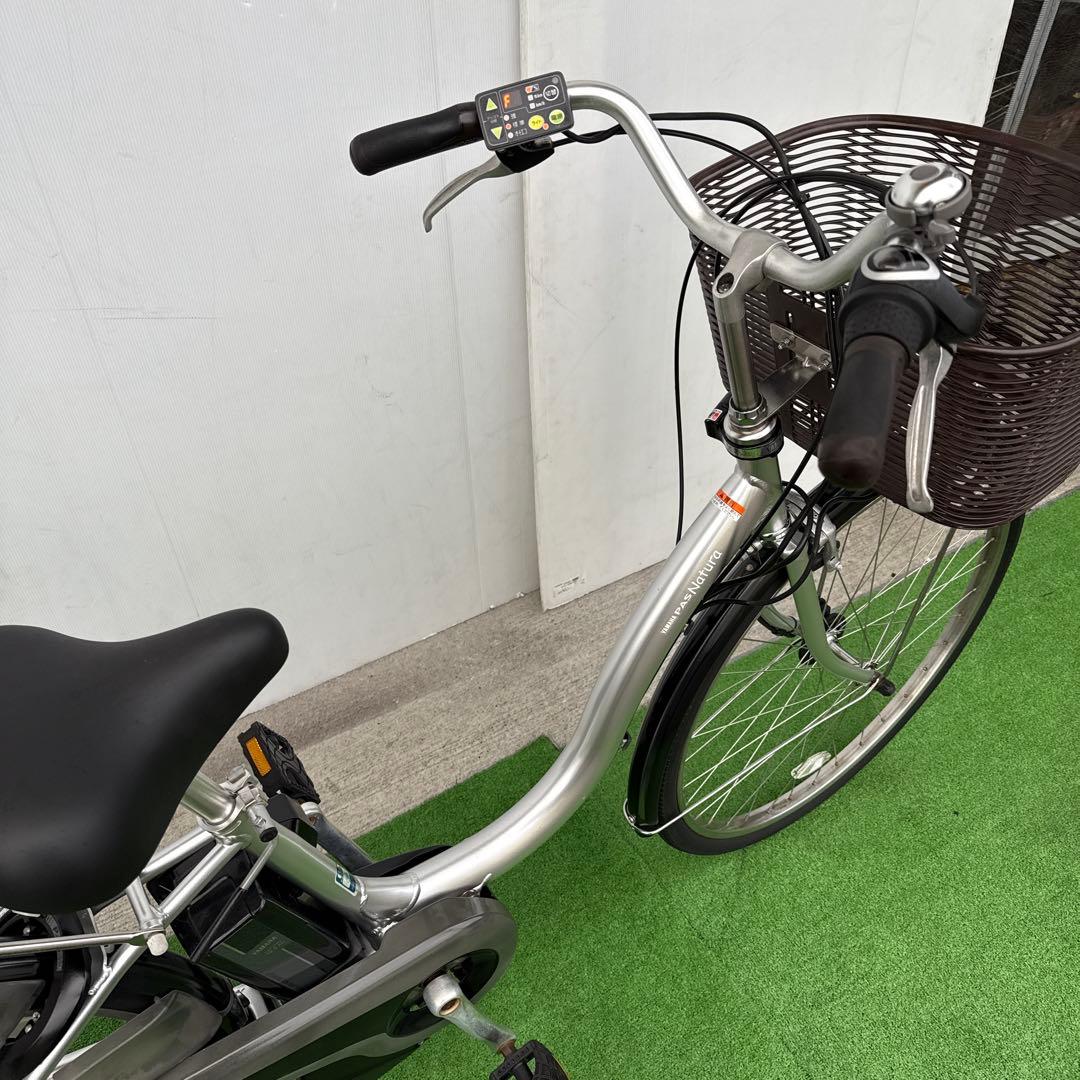 YAMAHAヤマハ電動アシスト自転車26インチ バッテリー12.3Ah シルバー