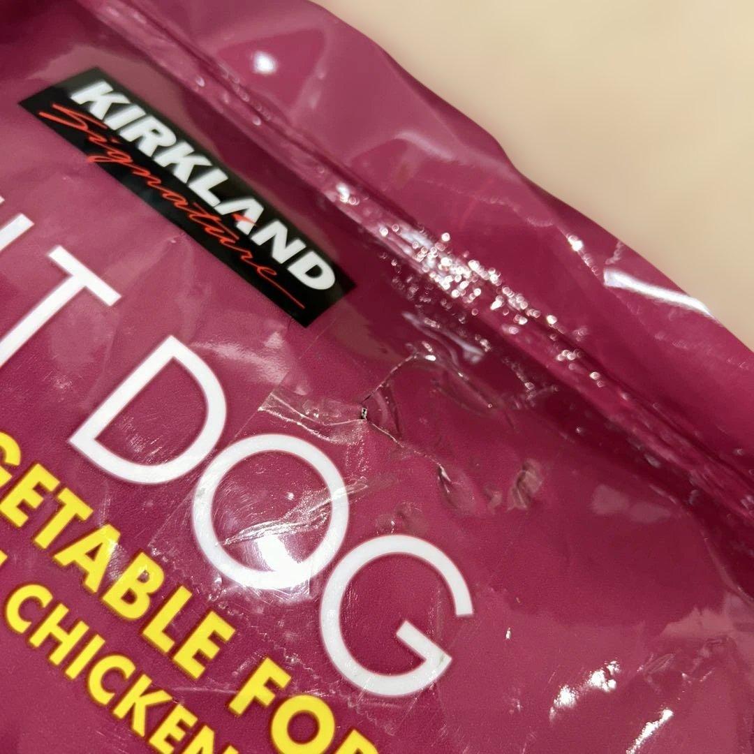 【新品未開封】カークランド ドッグフード 成犬用 チキン 12kg 袋補修あり