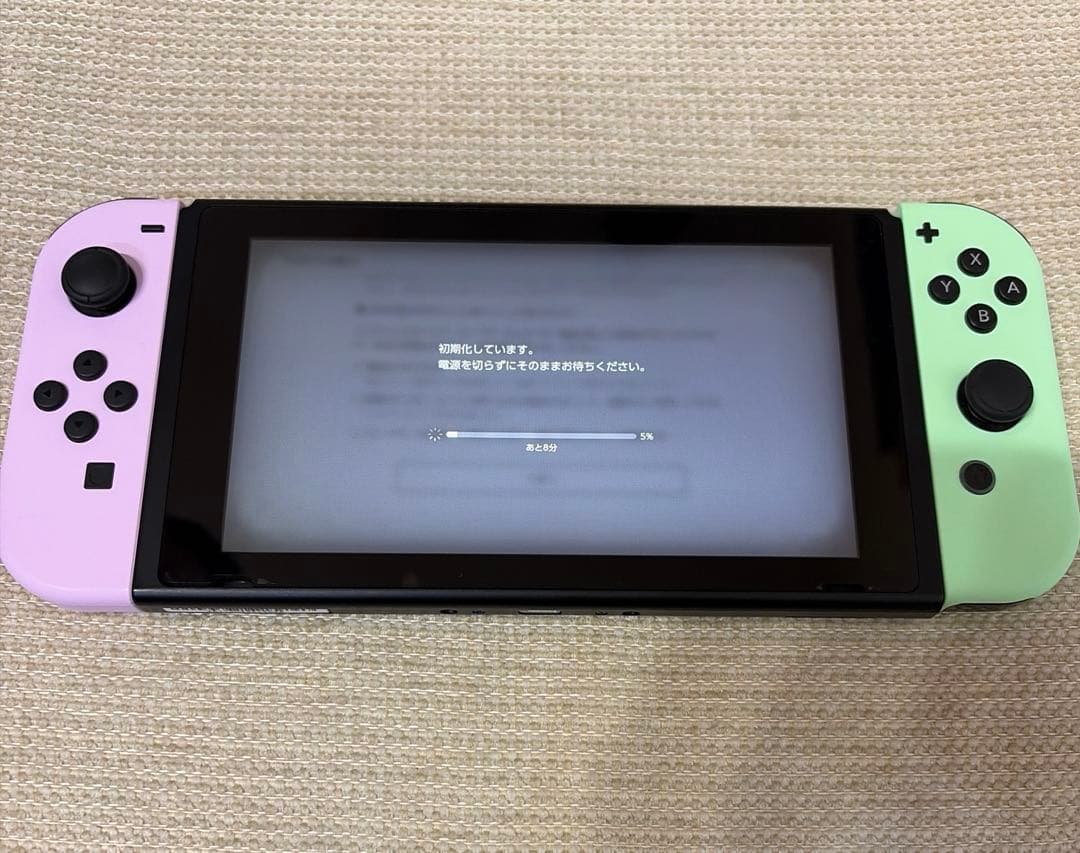 Nintendo Switch 本体 ピンクと緑のジョイコン