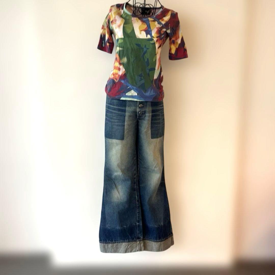 s*a様 Jean Paul Gaultier M デニム フレアシェイプ　アー
