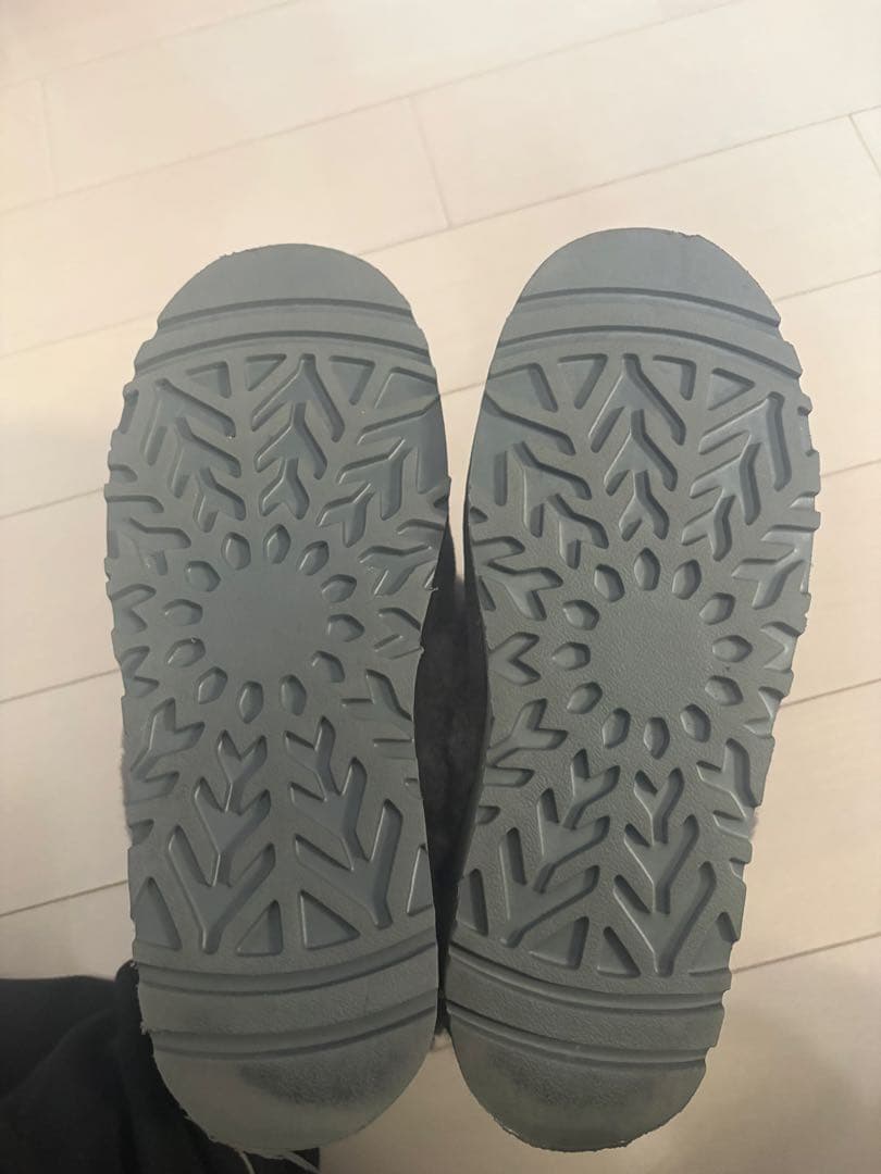 KANGROO UGG グレー ムートン スリッパ ブーツ