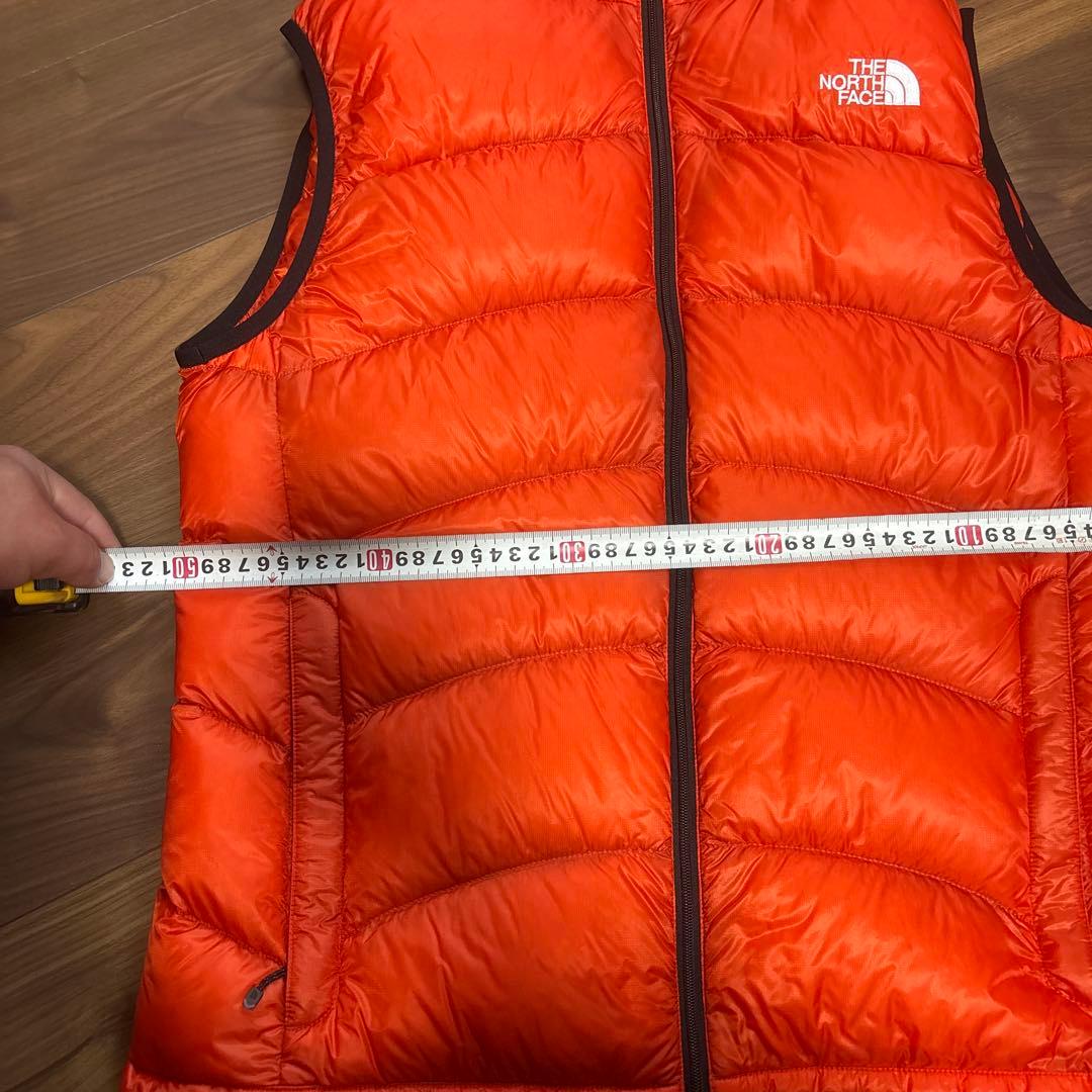THE NORTH FACE ダウンベスト オレンジ