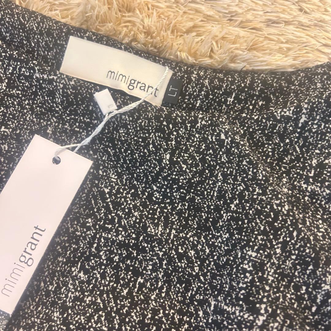 ［新品］mimigrantケリーフレアワンピース　メランジェノワール　LTサイズ