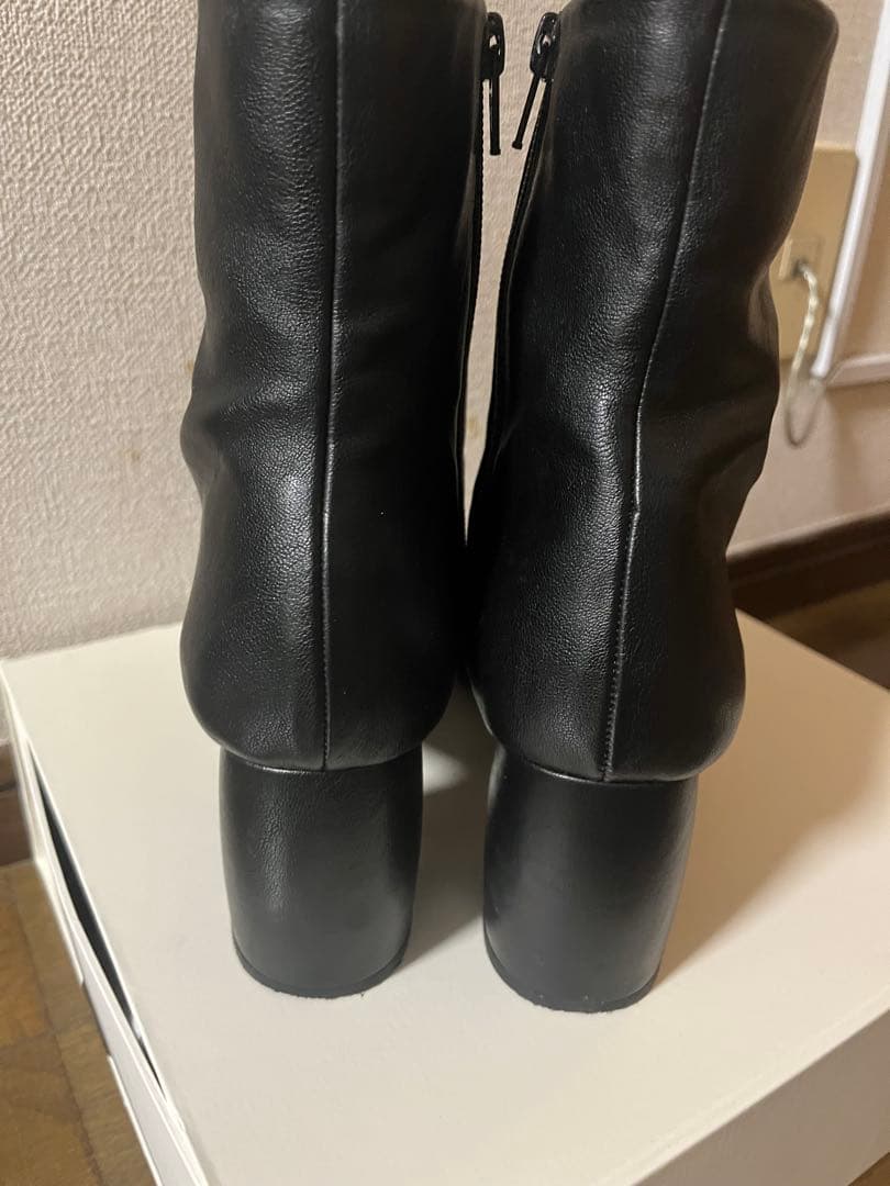 todayful スクエアショートブーツ　38 黒