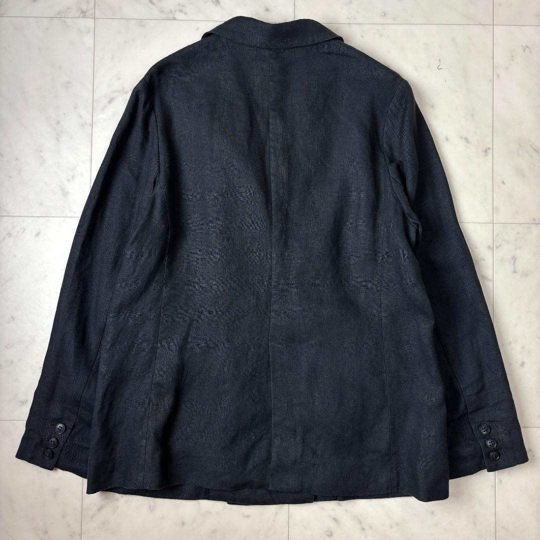 24SS スローブイエナ F テレデランダブルジャケット 黒 リネン IENA