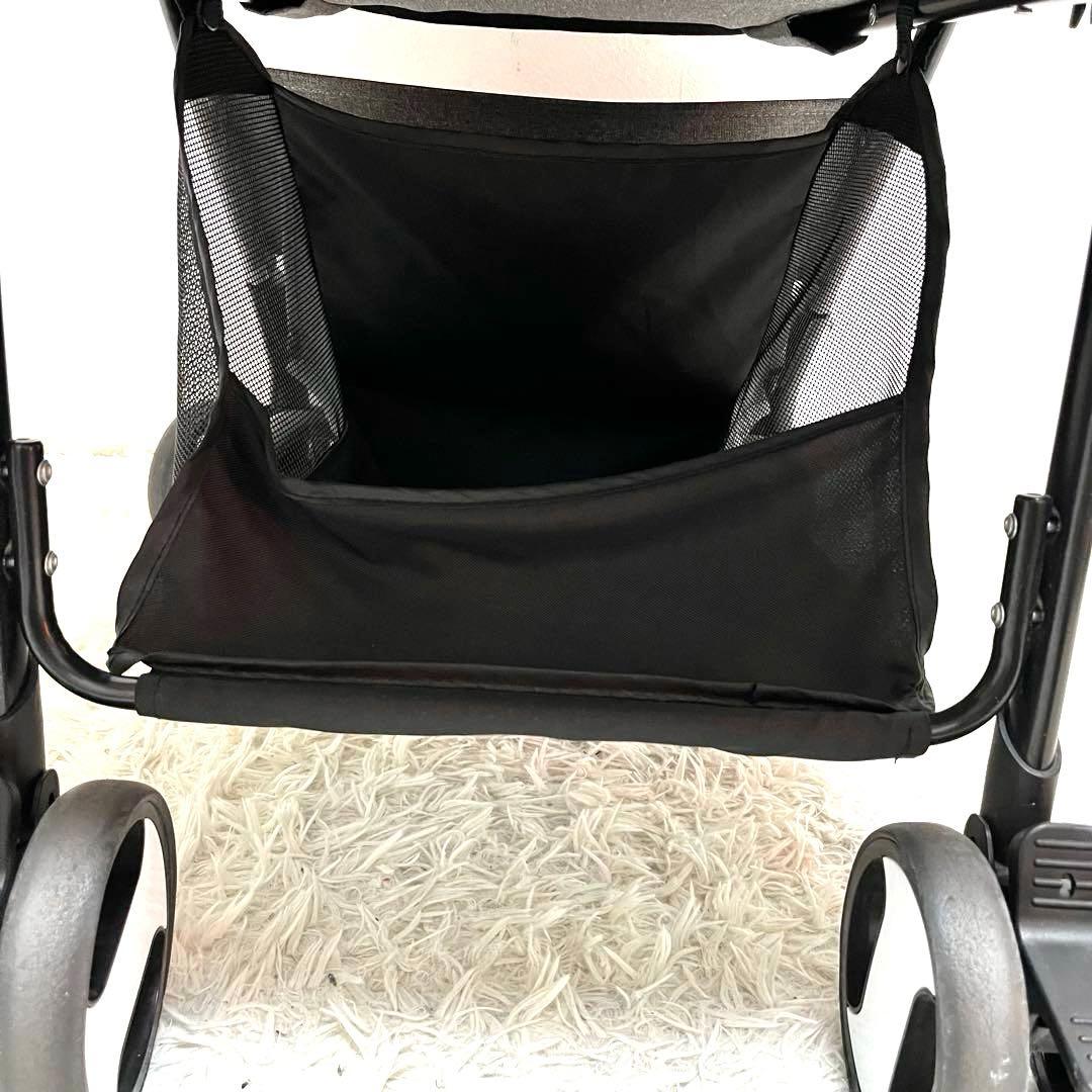 Doogo ペットカート 黒 メッシュカバー付き 小型犬 中型犬