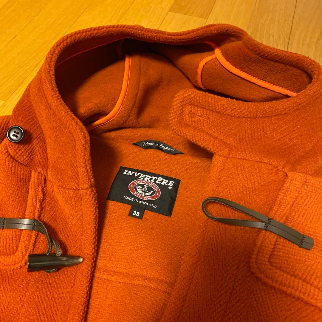 INVERTERE ジョシュアエリス ダッフルコート オレンジ 38 L 美品
