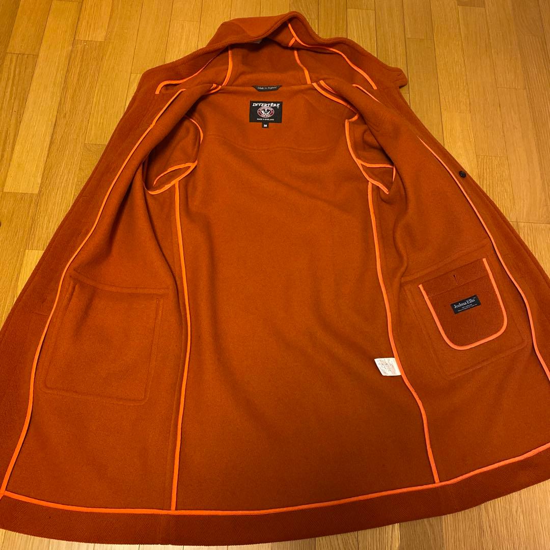 INVERTERE ジョシュアエリス ダッフルコート オレンジ 38 L 美品