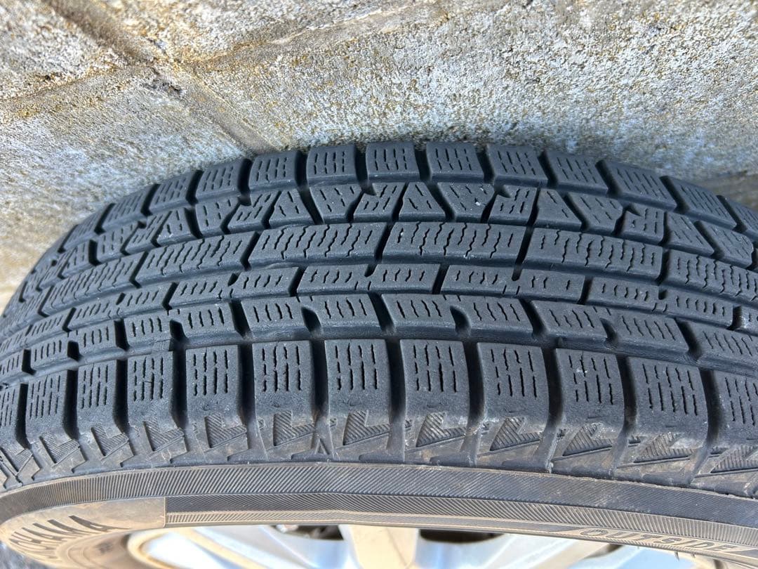 145/80R13　社外13インチアルミ　スタッドレスタイヤ4本セット　溝あり