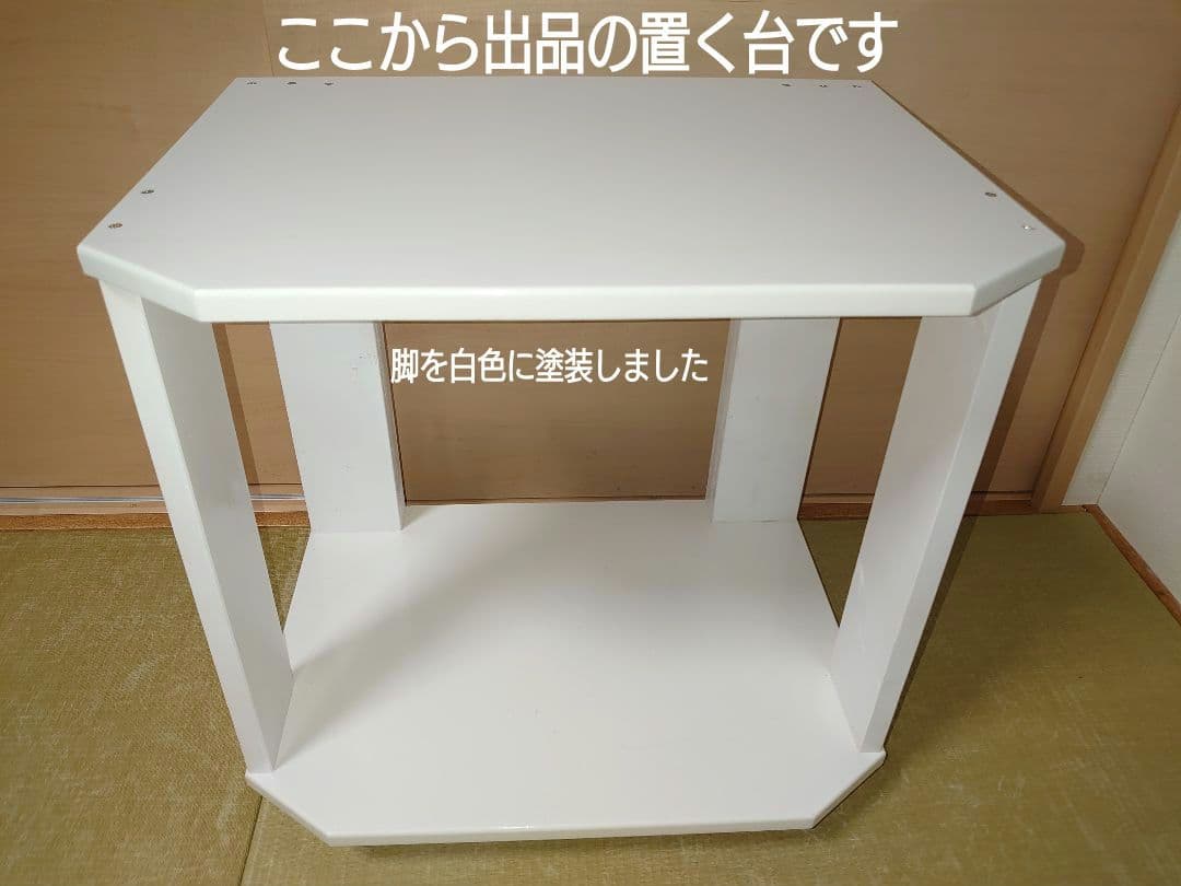 【移動に便利なキャスター付シンプルスタンド・㉑】パチスロ実機1台用の置く台★白色