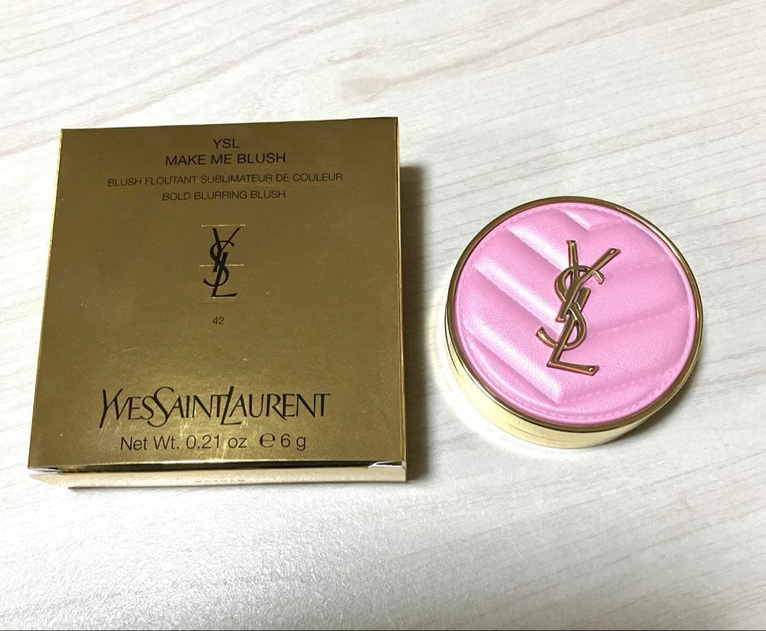 YSL メイクミーブラッシュパウダーS 42 ベビードールピンク