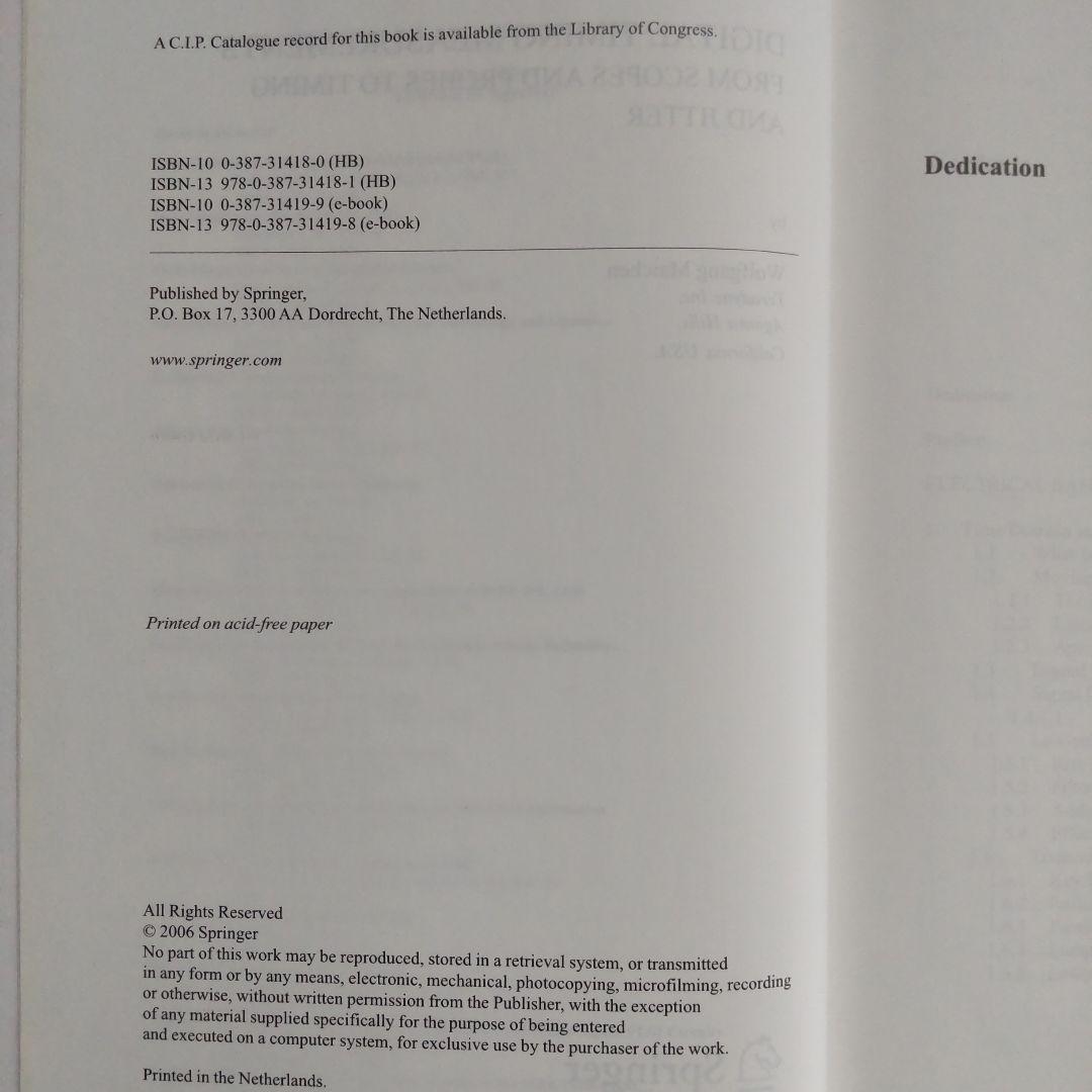 洋書 Digital Timing Measurements