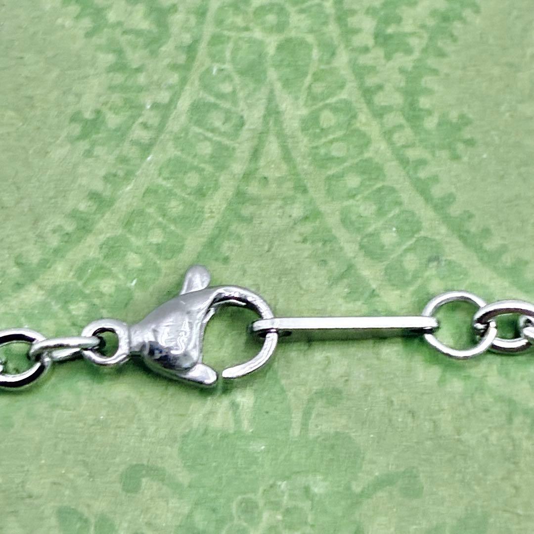 【美品】 グッチ インターロッキングG ネックレス シルバー 社外あずきチェーン