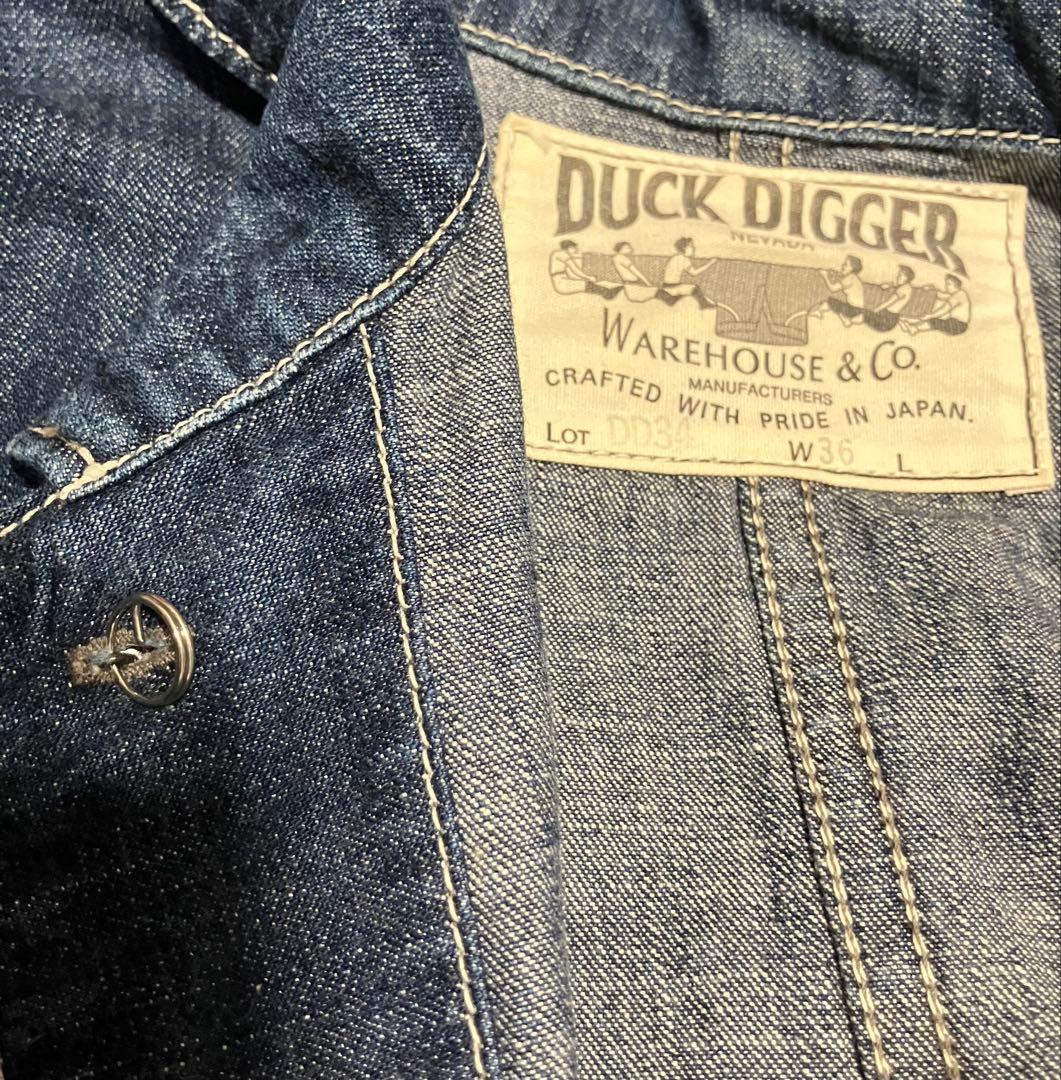 ウエアハウス DUCK DIGGER デニムカバーオール W36 DD 日本製