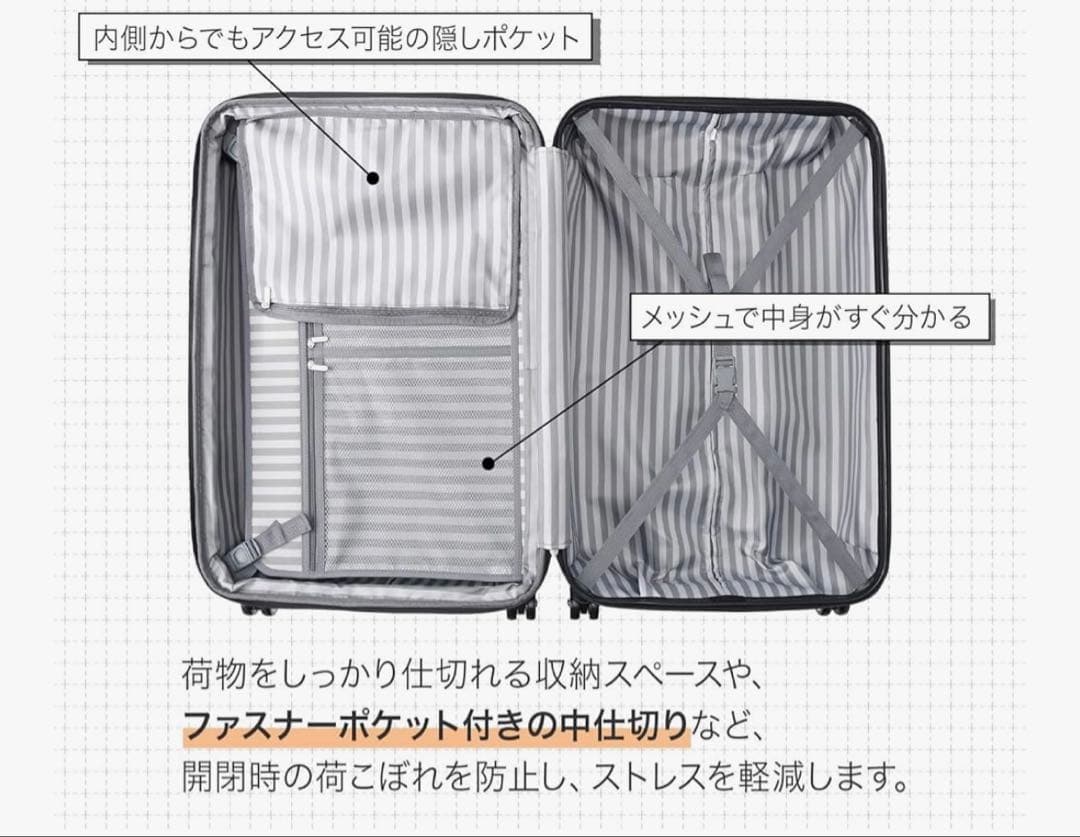 ACE 93L 大型オレンジ スーツケースキャリーケース