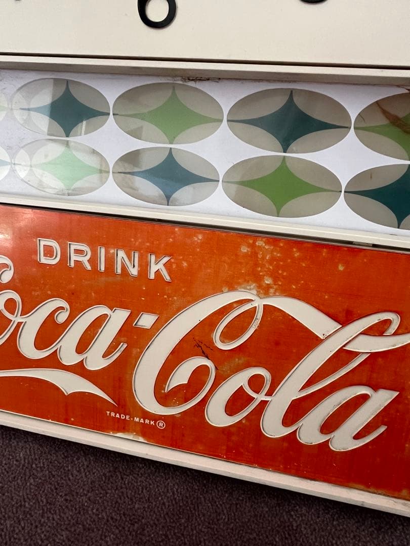 希少品　コカ・コーラ　Coca-Cola 掛け時計　電気掛け時計　ヴィンテージ