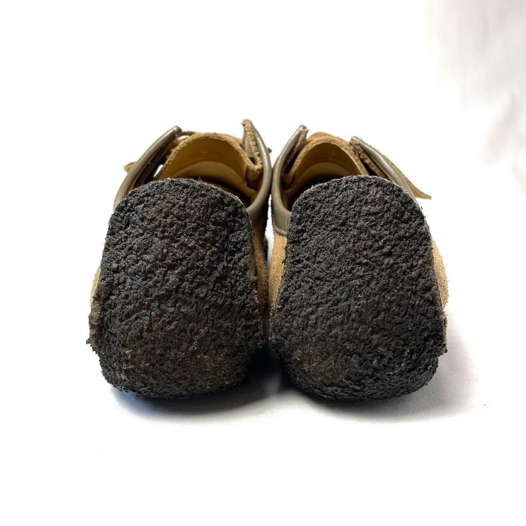Clarks クラークス27cm ナタリー 本革 ベージュ チャーム付き 美品