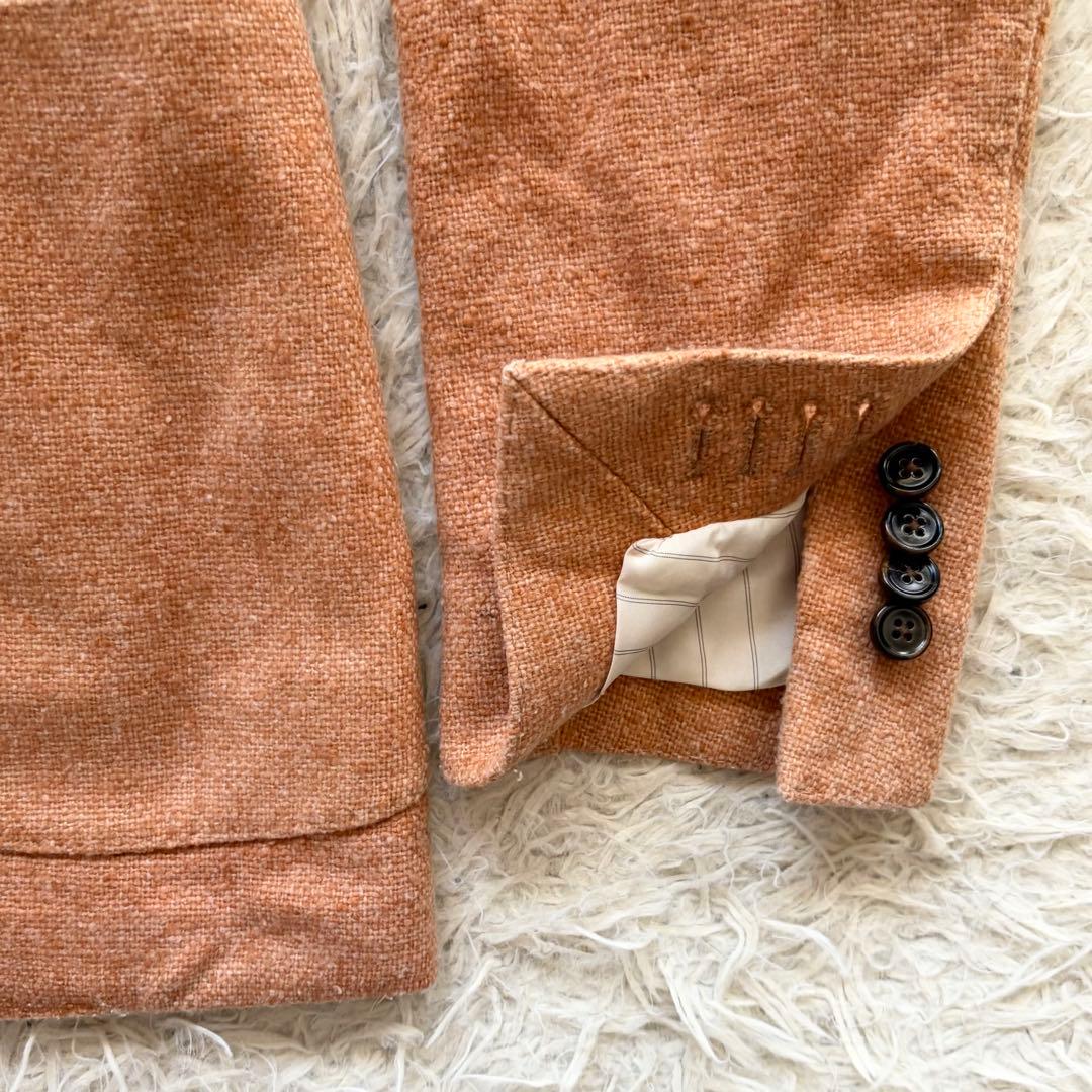 <美品>LARDINI オレンジ ウール ジャケット サイズ46