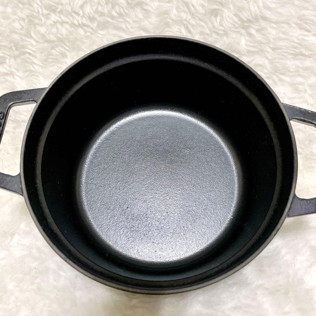 【良品✨】STAUB ストウブ ココット ラウンド ブラック 20cm 両手鍋