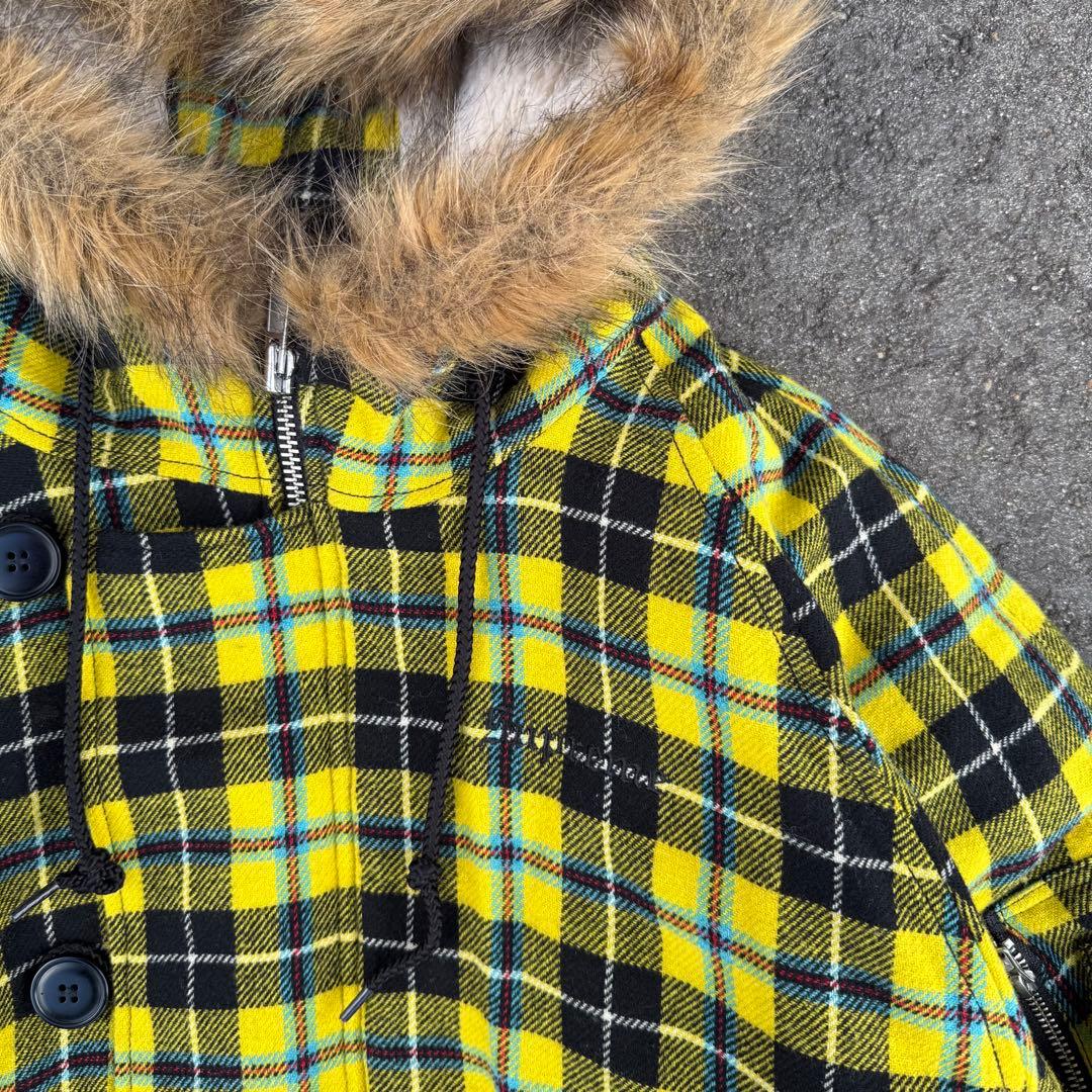 ジャケット・アウター supreme check wool N-2B jacket 18FW