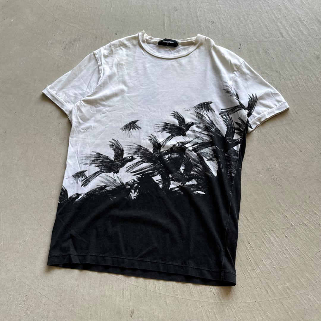トップス dsquared2 bird graphic print tee