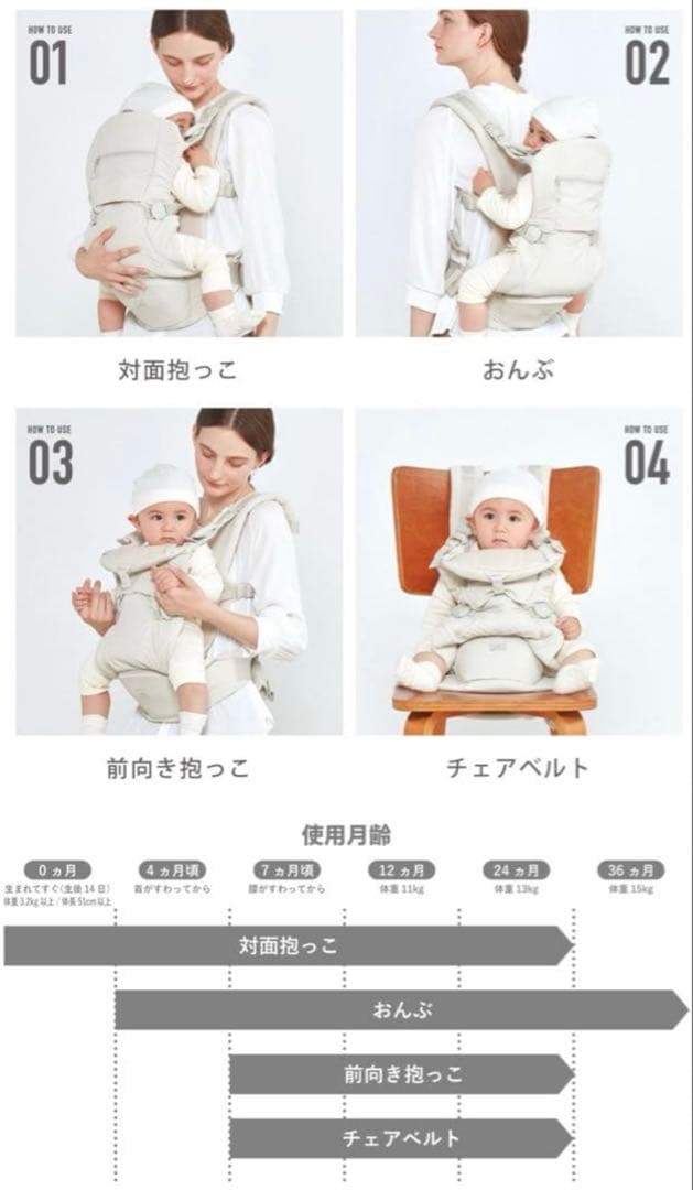 美品　ベビーキャリアオン ピトレスク × ユナイテッドアローズ 抱っこ紐