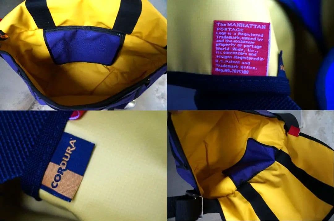 未使用 Manhattan Portage 青紫1000D メッセンジャーバッグ