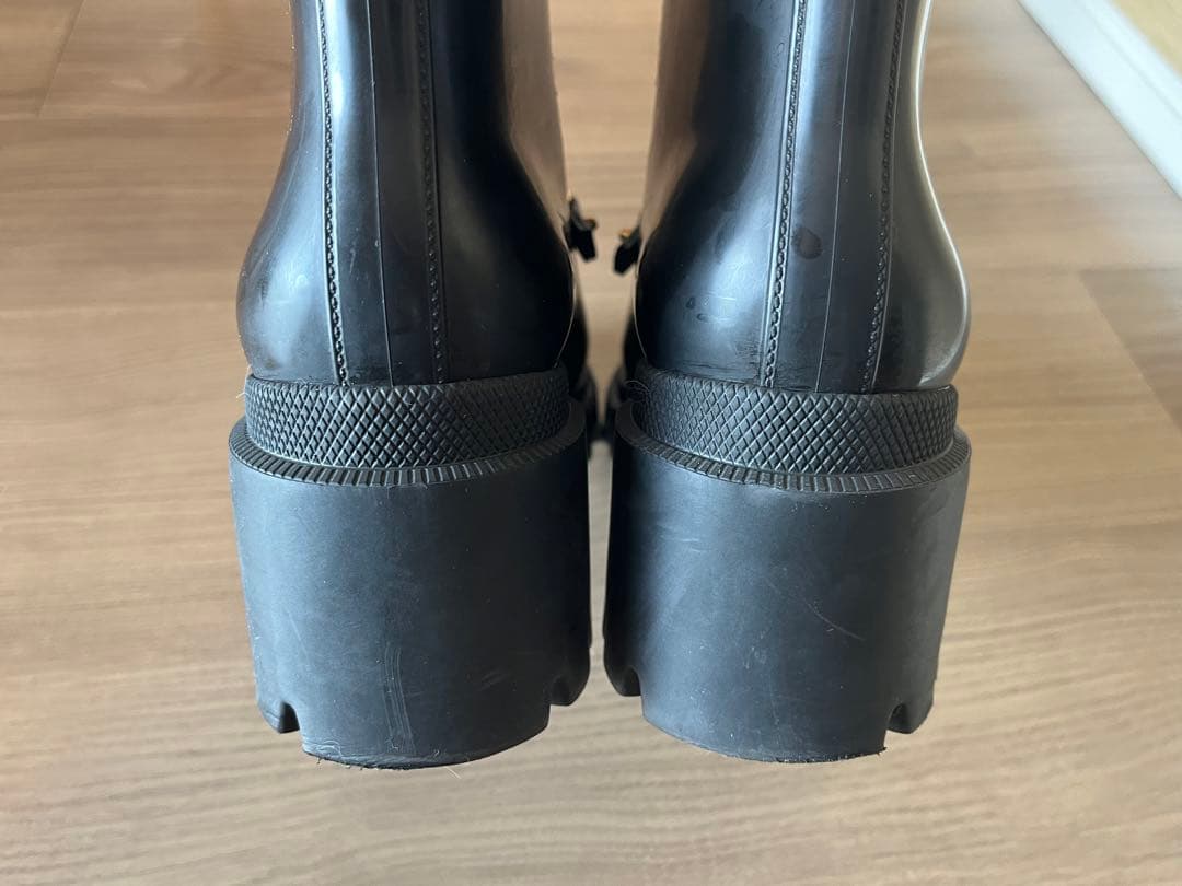 GUCCI ホースビットレインブーツ　ブラック　サイズ37