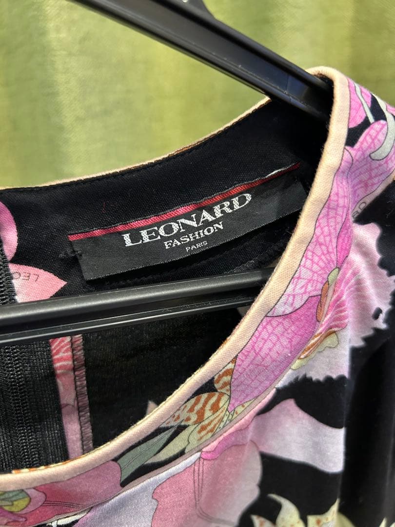 LEONARD フラワープリント 半袖Tシャツ LL