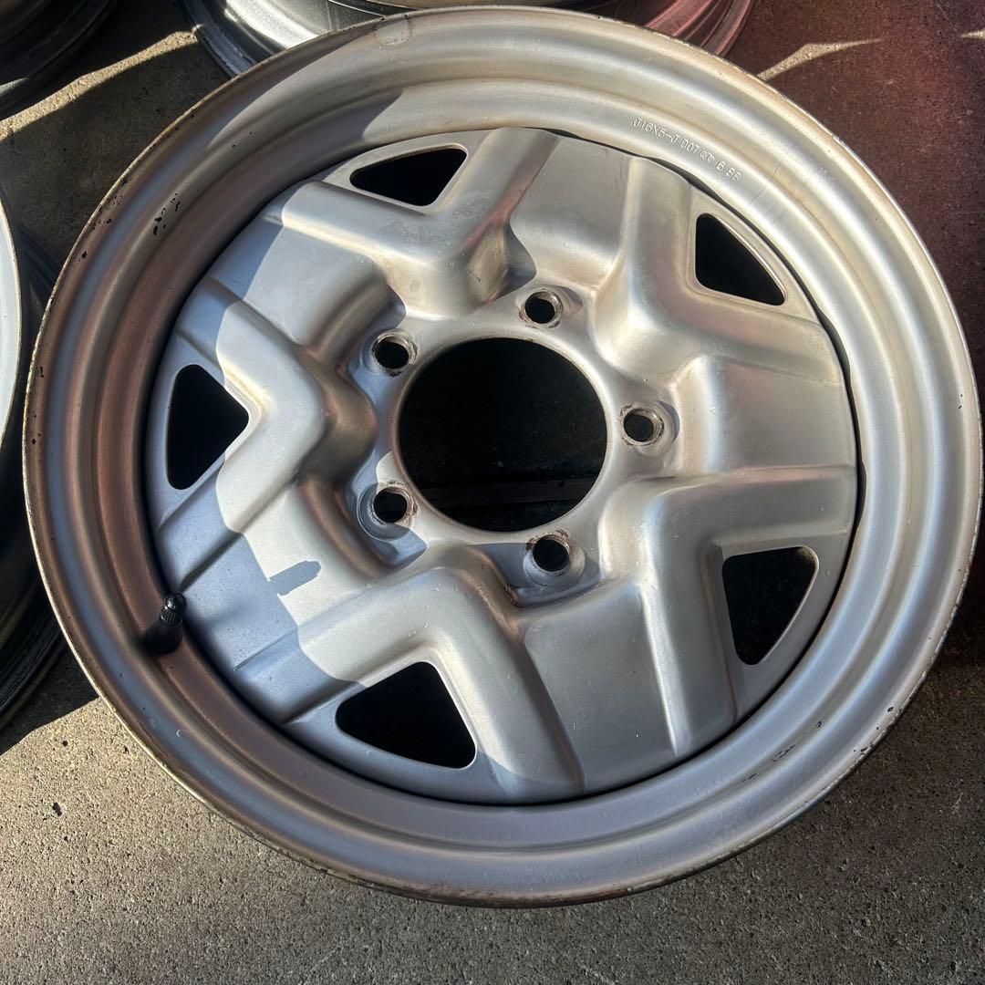 中古ホイール　16X5.0　ジムニー純正スチールホイール　4本