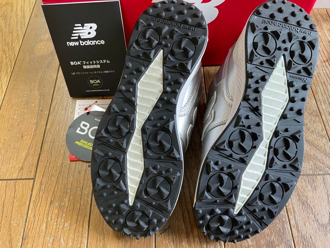 new balance BOA ゴルフシューズ シルバー