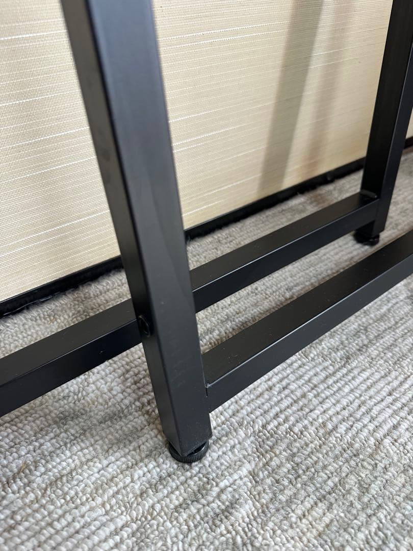 【美品】デスク 90×60cm ブラウン×黒 100-DESKF012BR