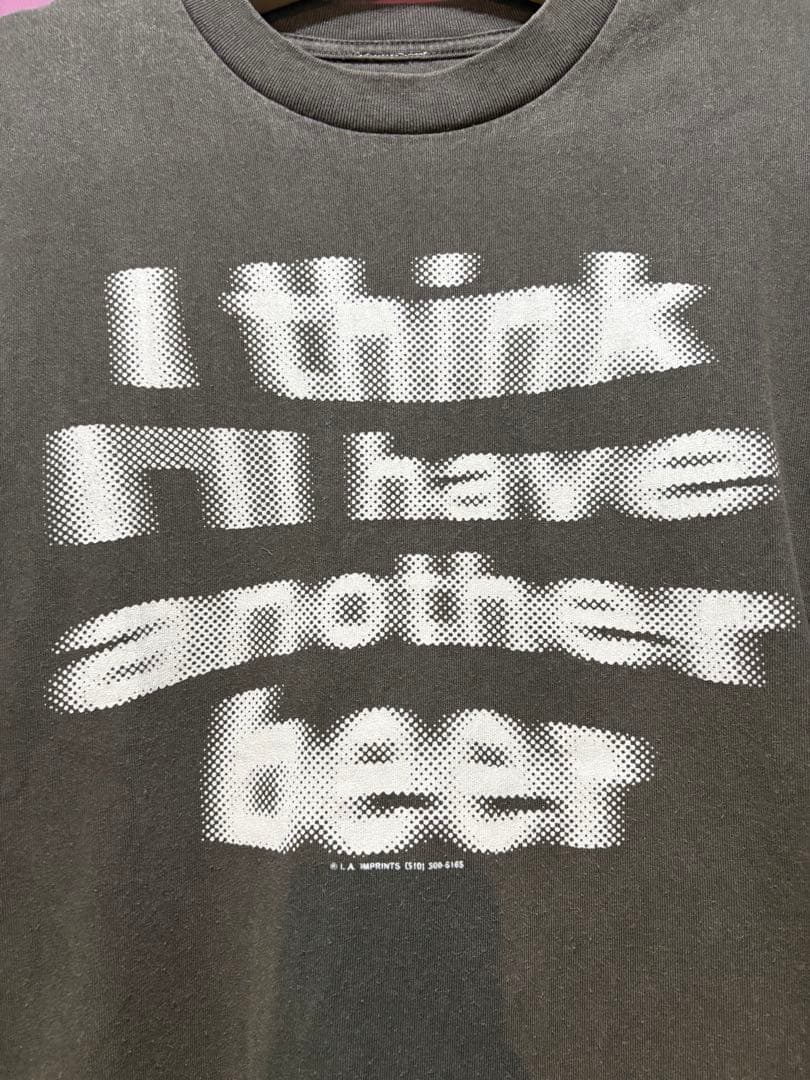 90s ヴィンテージ tシャツ モザイク文字 have another beer