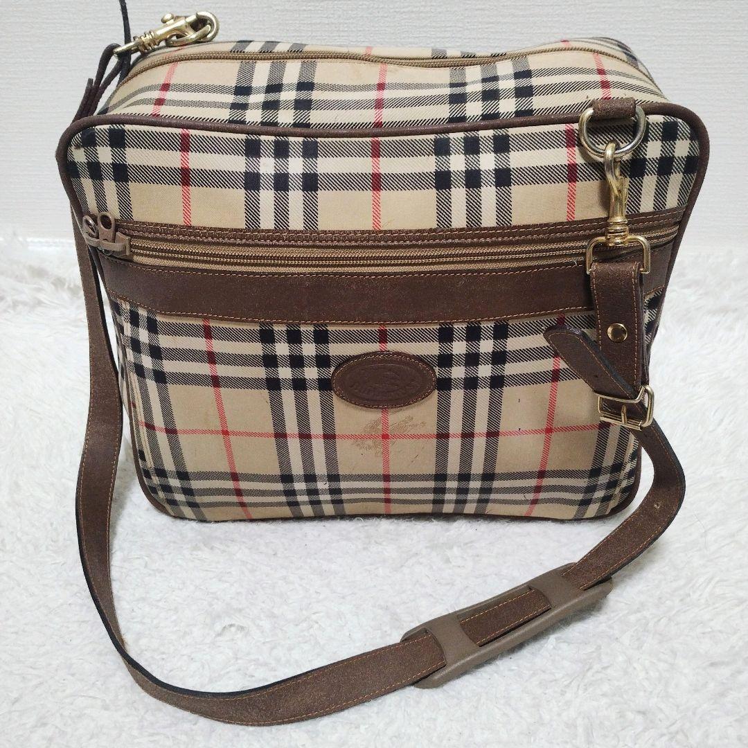 Burberry ボストンバック トラベルバッグ ノバチェック　ロゴ ショルダー