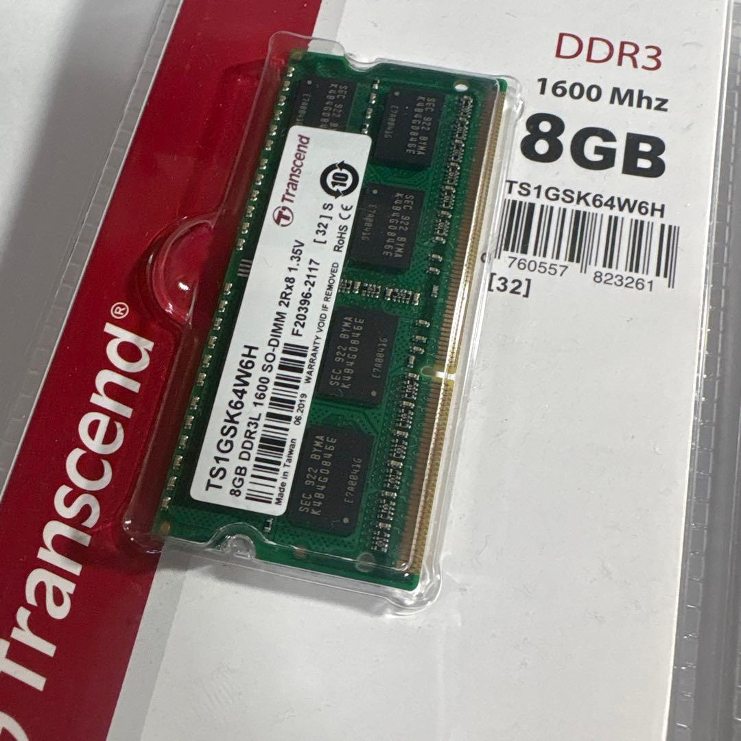 新品 Transcend PC3L-12800 DDR3L 1600 8GB