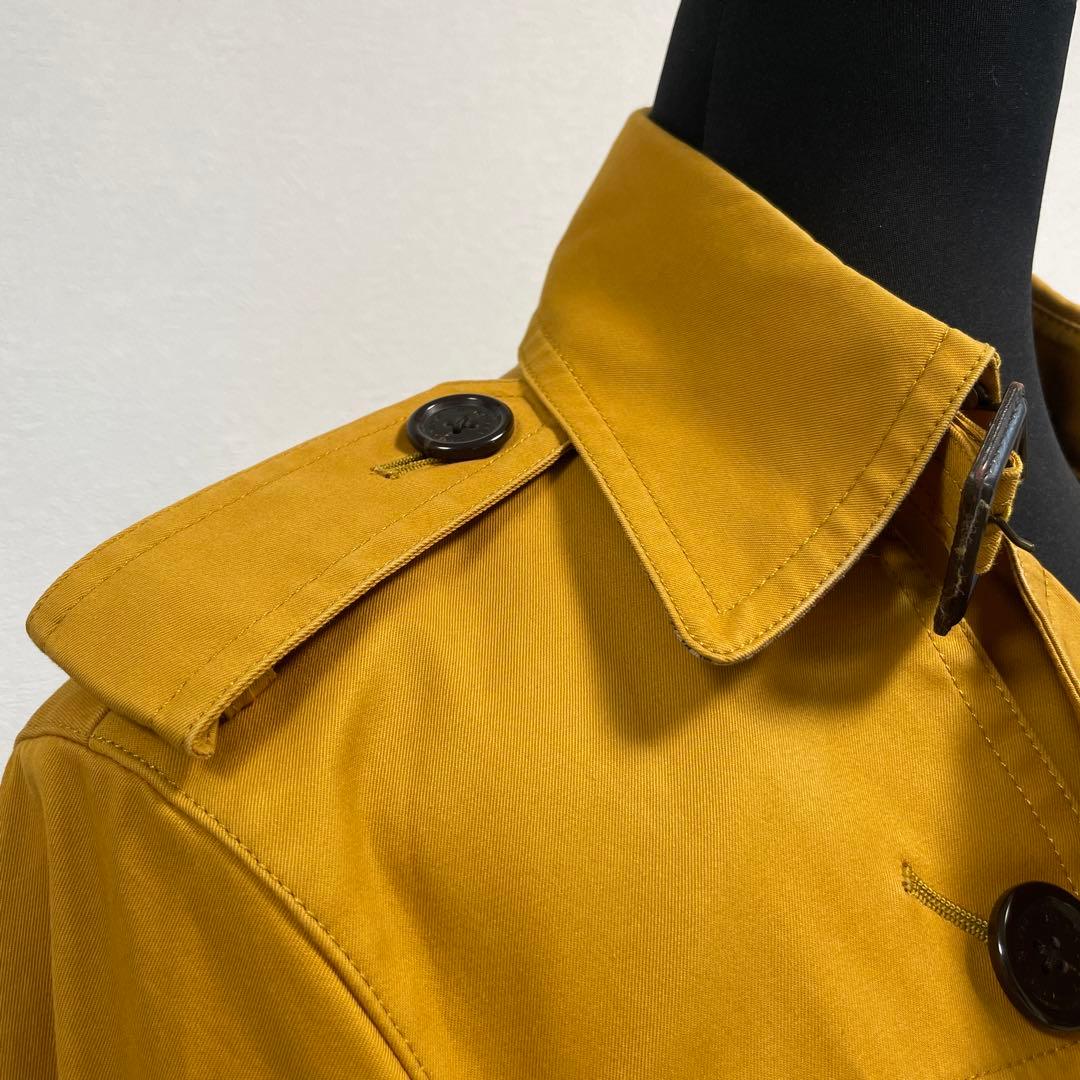 Burberryマスタード トレンチコート ベルト付き