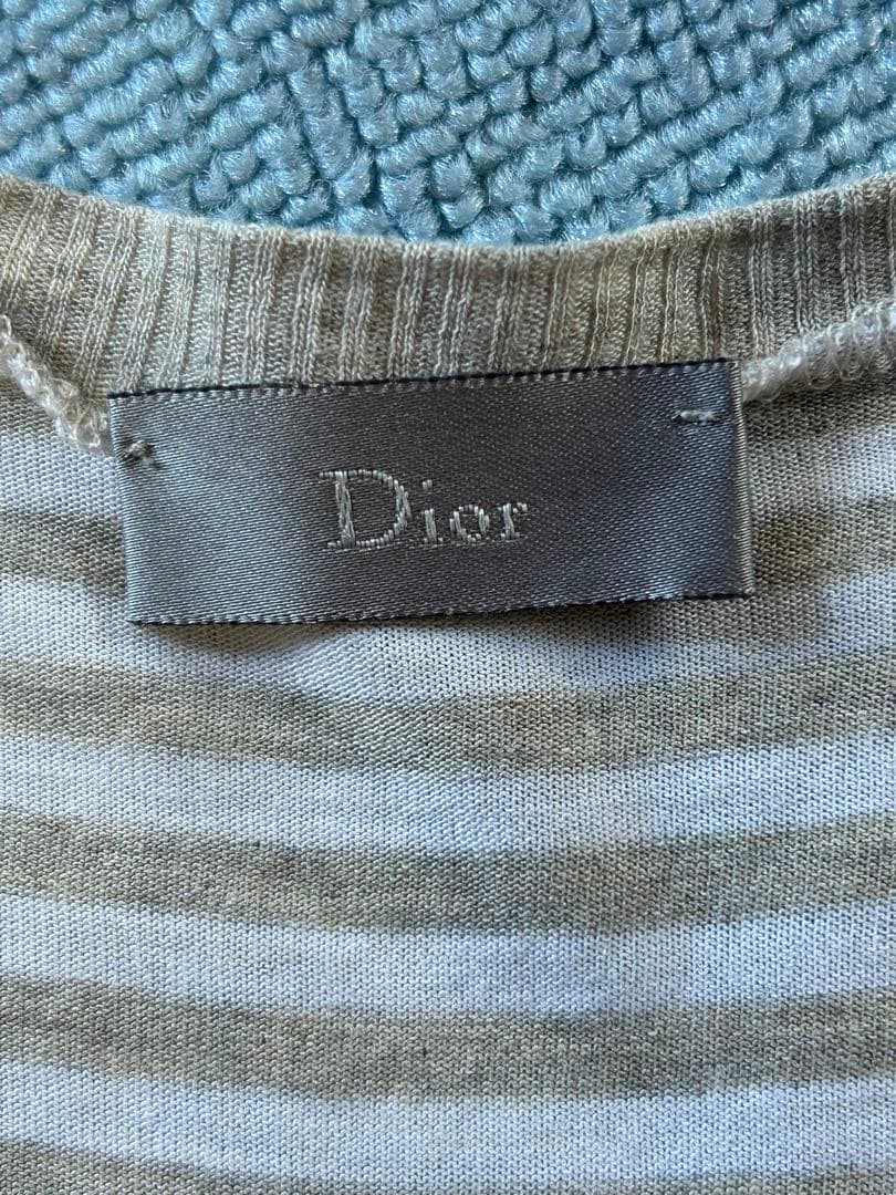 Dior クリスチャンディオールオム　半袖ボーダーTシャツ　XS
