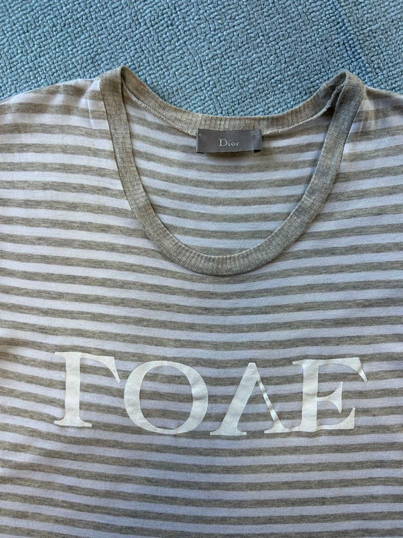 Dior クリスチャンディオールオム　半袖ボーダーTシャツ　XS