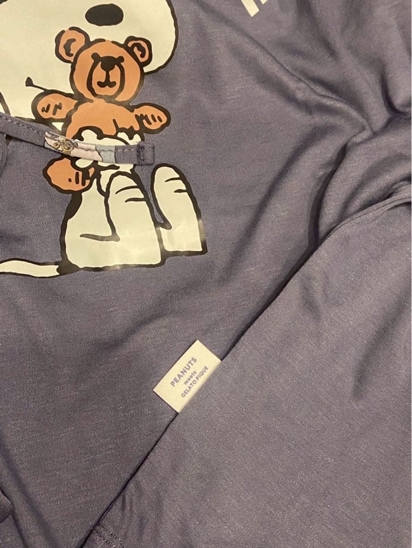 ジェラートピケ♡Peanutsスヌーピールームウェア上下セットネイビー匿名発送