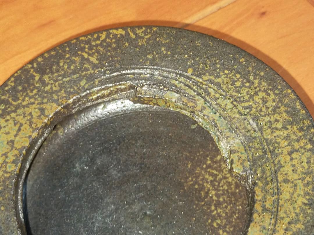 ♥未使用　青備前　建水　在銘　茶道具　備前　骨董　古玩