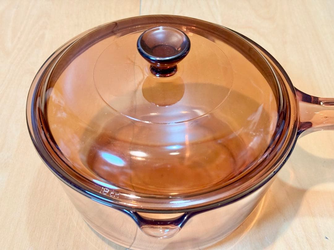 VISION◆片手鍋(蓋付)１.５Ｌ×ミルクパン０.７Ｌ◆コーニング社◆フランス