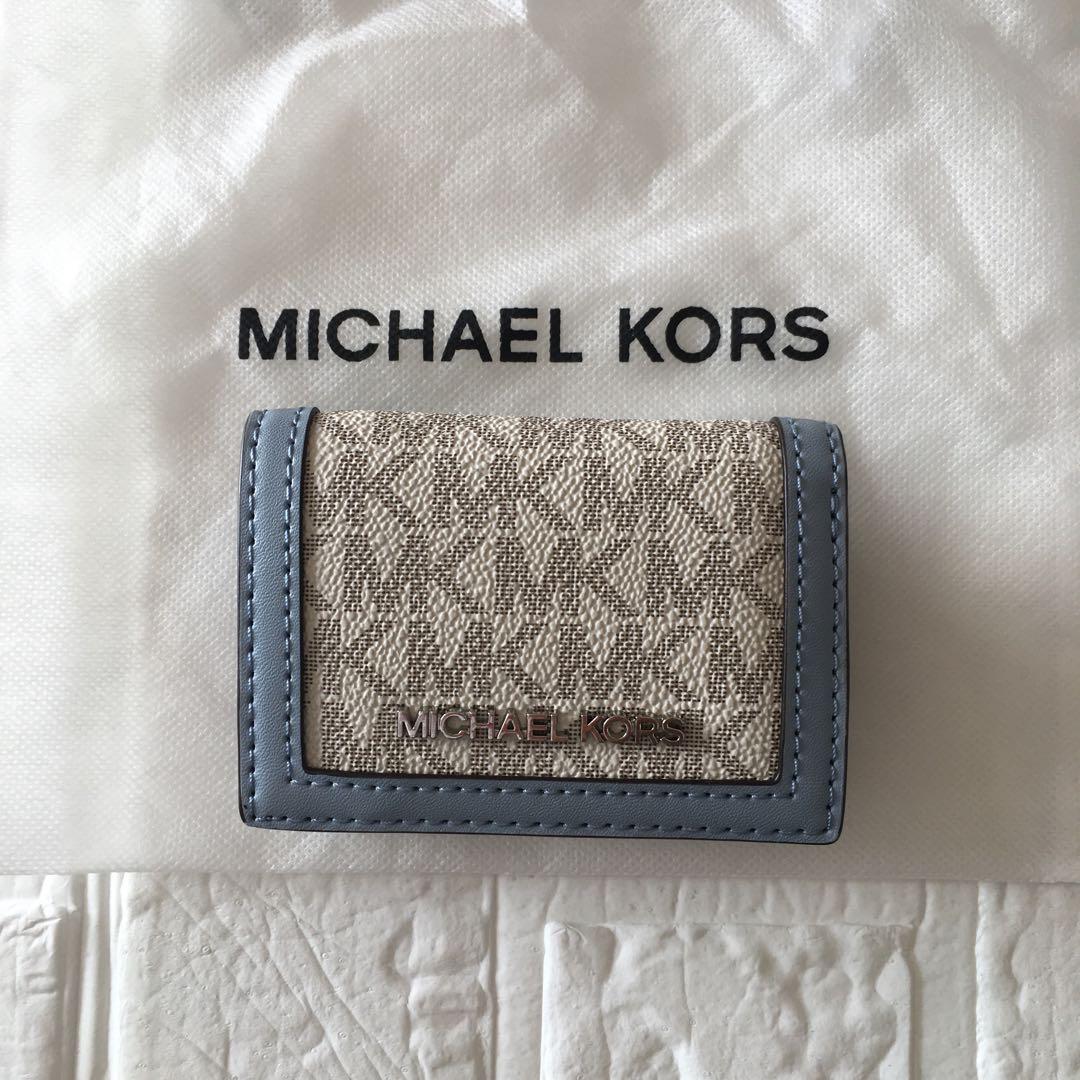 新品 マイケルコース MICHEAL KORS 財布 ホワイト ブルー
