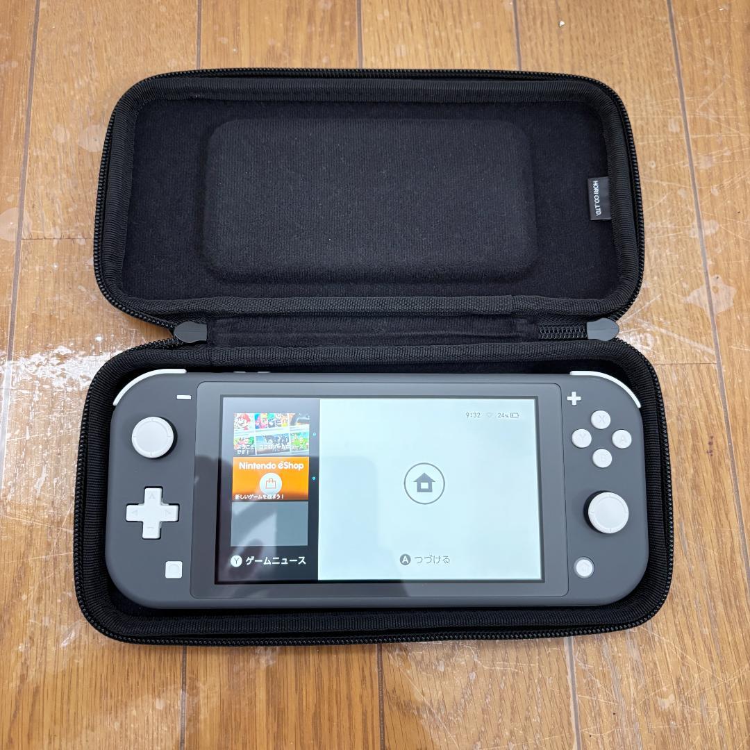 【超美品】Nintendo Switch Lite グレー 専用ケース付