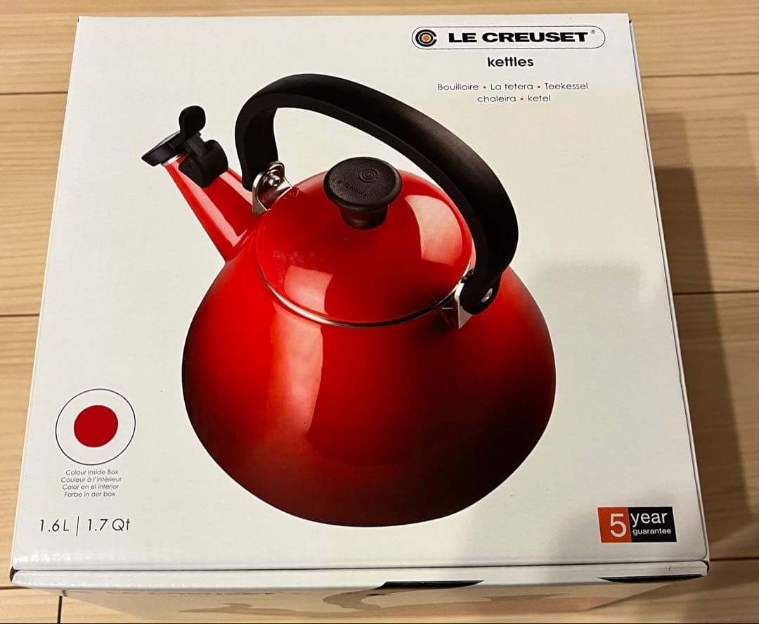 LE CREUSET ケトル　チェリーレッド　1.6l