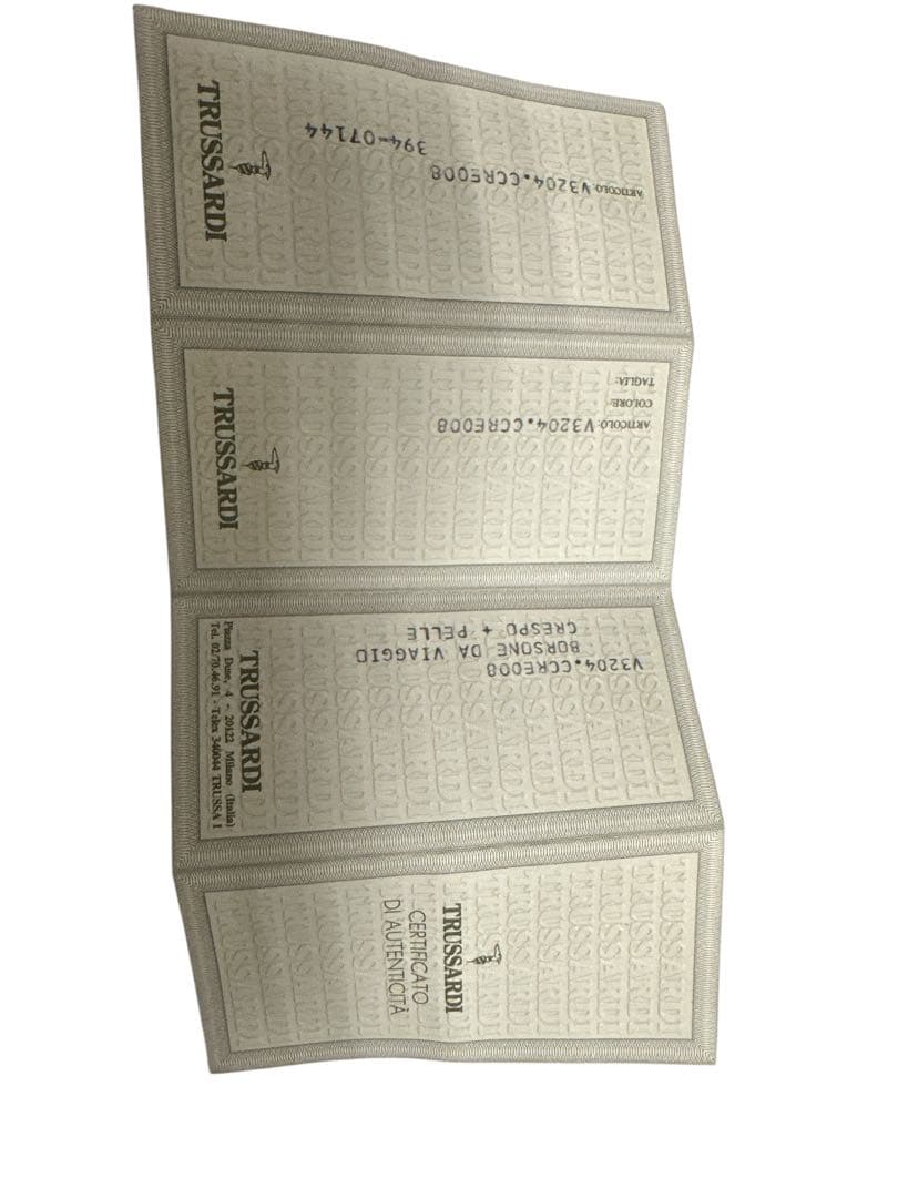 【正規品】TRUSSARDI トラサルディ　ボストンバッグ　レザー　ネイビー