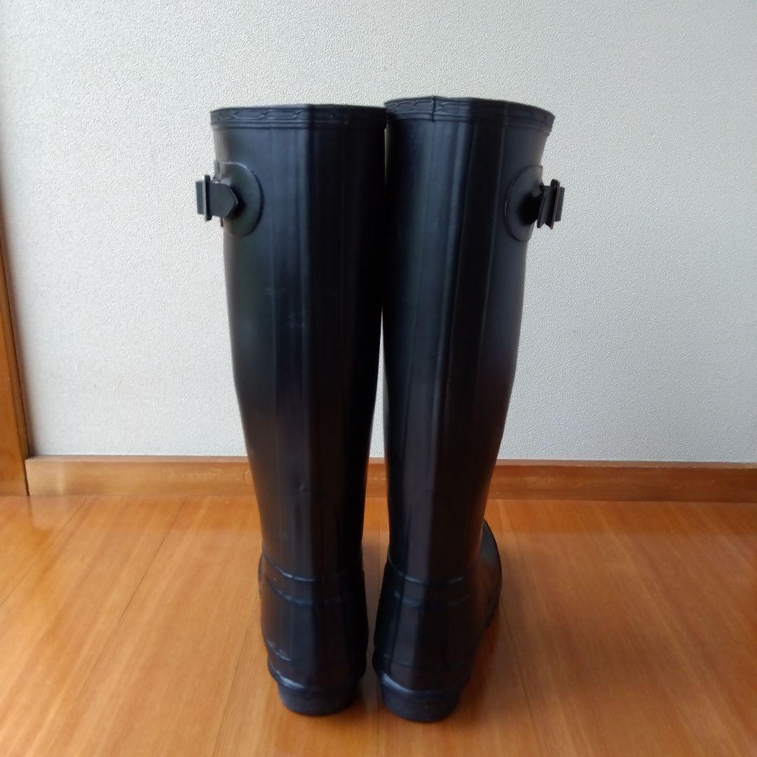 HUNTER ブラック　ロングレインブーツ　 保護材スプレー付き
